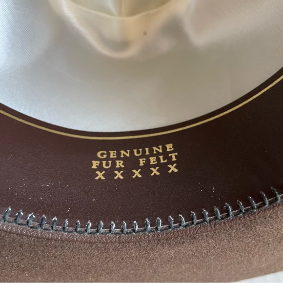 Beaver Brand Size 7 and 5/8 (61) Fur Felt Hat - Picture 6 of 8